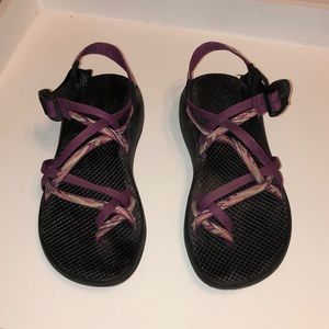 Chaco ZX Sandals with Toe Loop - Pink & Purple W8